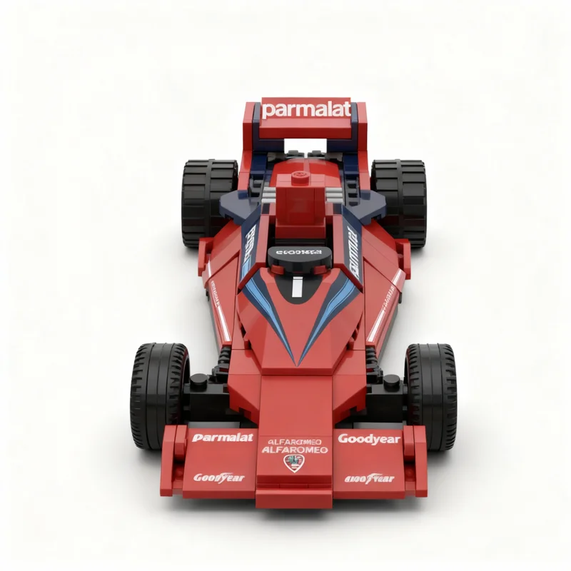 154pcs MOC City Champions F1 Brabham BT46B Model Building Blocks Christmas Gift Construction Toy Collection Craft Birthday Art