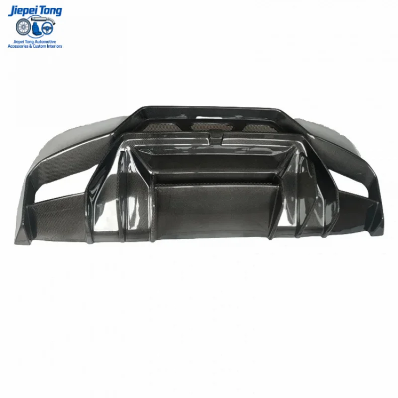 

Подходит для Lamborghini Huracan LP580 LP610: Комплект обвеса V-образного стиля из полукарбона, задний бампер, диффузор