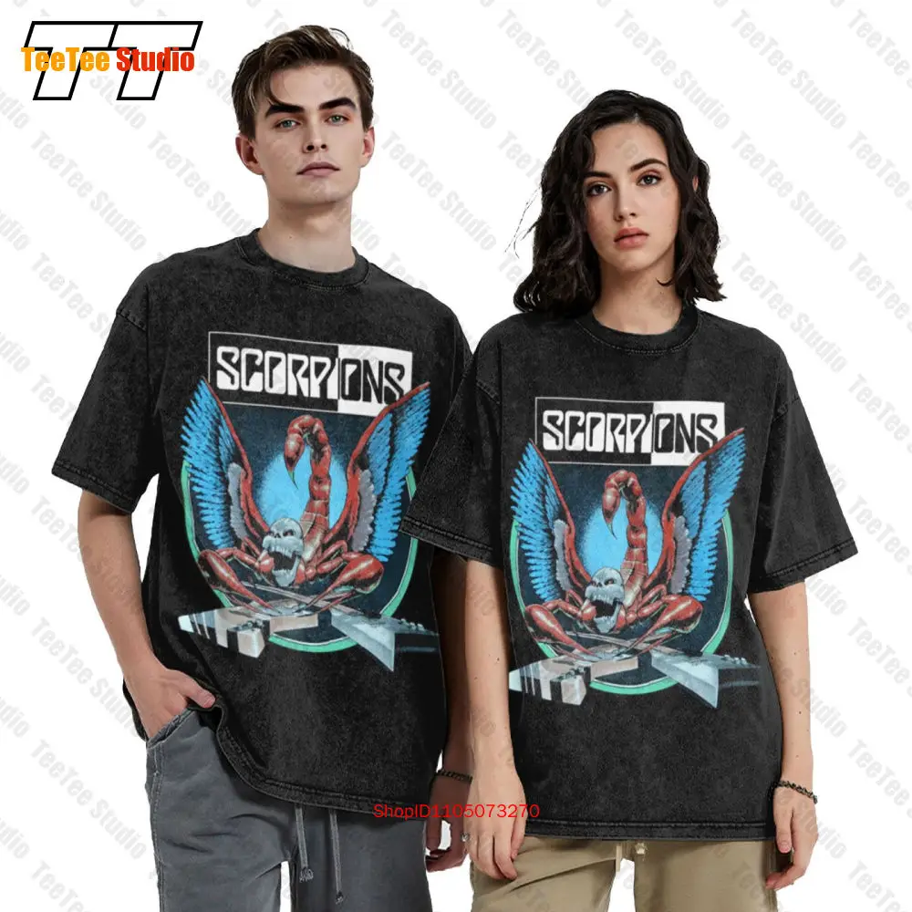 1990 Scorpions Crazy World Tour 90–91 Baumwoll-T-Shirt in