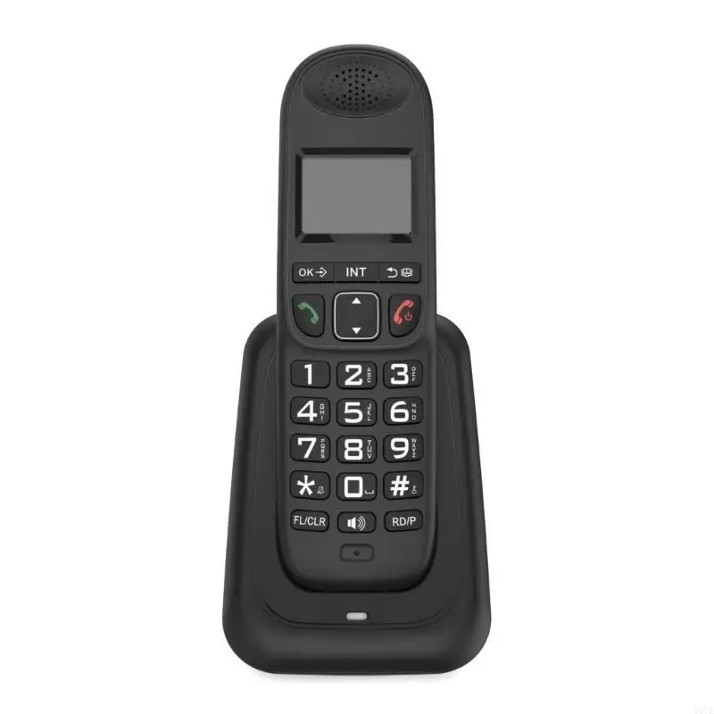 4X7E D1003 Modern Cordless Phone Digital Telephones with Large Display CallerID Low Radiation Handheld Phone 10Tones