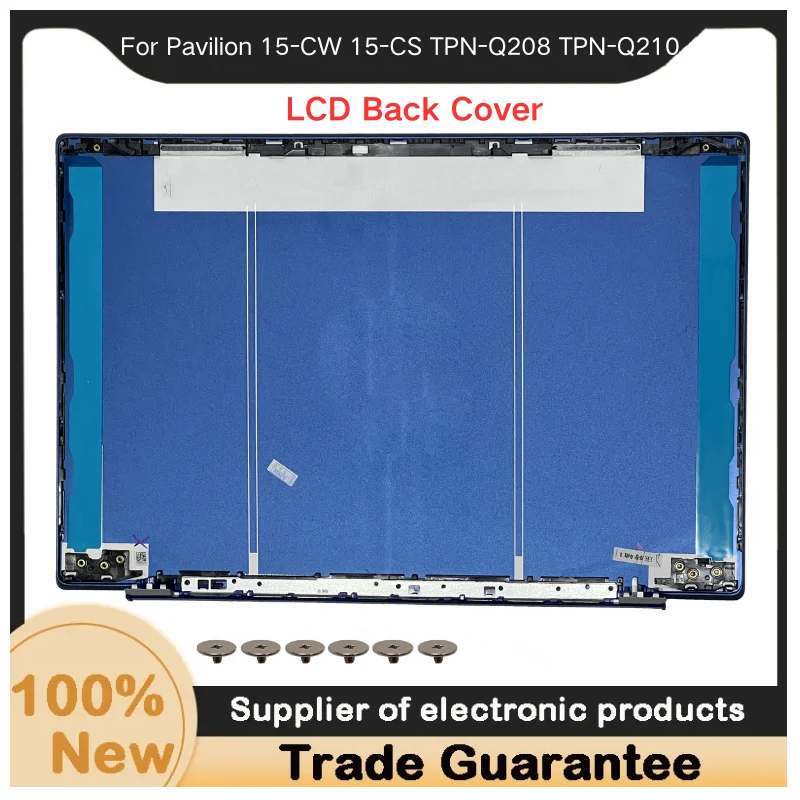 New For Kailxuling Pavilion 15-CW 15-CS TPN-Q208 TPN-Q210 LCD Back Cover / LCD Hinges L23879-001/Bottom Base Case Cover A D Shel