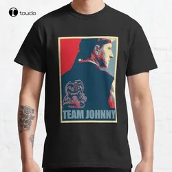 Team Johnny Cobra Kai Johnny Lawrence Karate Kid Eagle Fang Karate Classic T-Shirt Cotton Tee Shirt Unisex Fashion Tshirt Summer