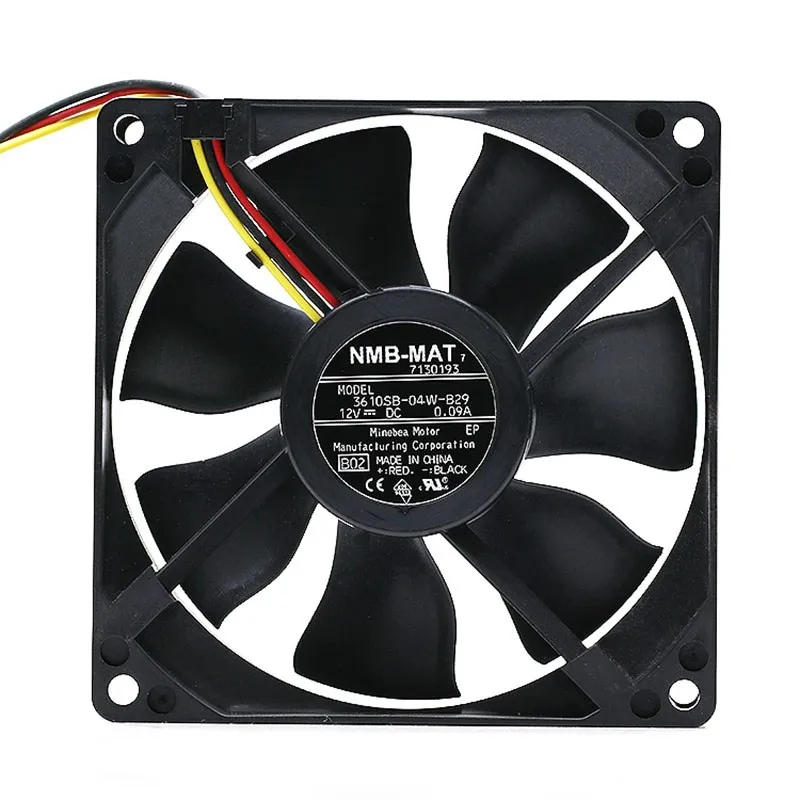 

new 3610SB-04W-B29 12V 0.09A Ultra-Quiet 9225 90mm Power Supply PC Case cooling fan for NMB