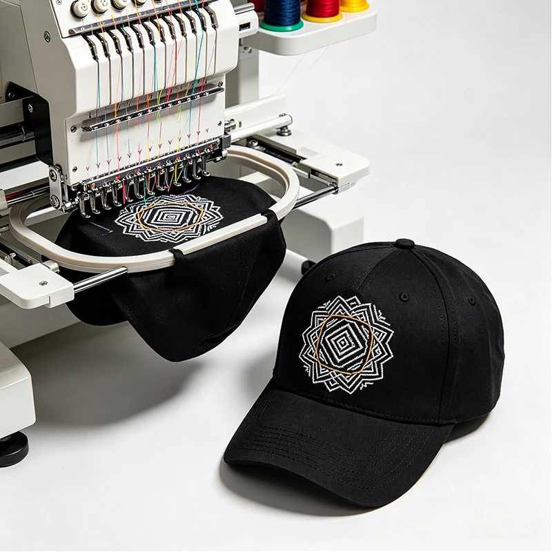 Multi Head Automatic Embroidery Machine Computerized for Large Format Logo Jacket Uniform Textile Manufacturing Business