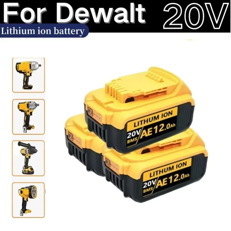 20V 8.0Ah Lithium Battery for dewalt power Tools DCB182 DCB204 DCB205 DCB201 DCB203 rechargeable electric tool set Battery