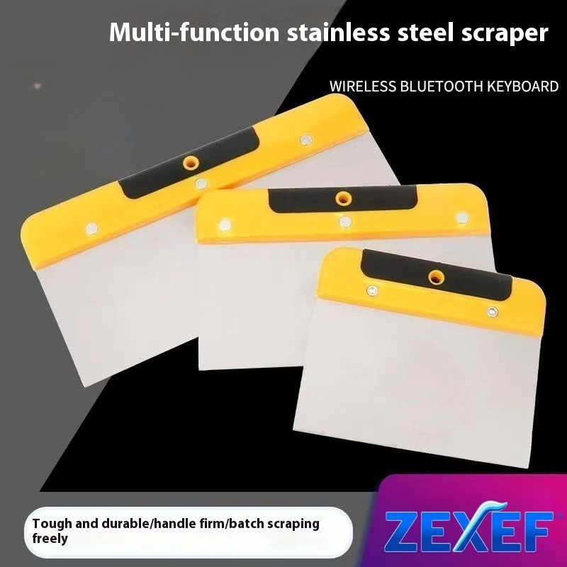 

ZEXEF шпатель из нержавеющей стали, гладкий шпатель для гипсокартона, гибкий шпатель, строительные инструменты для отделки краски, инструменты для штукатурки стен