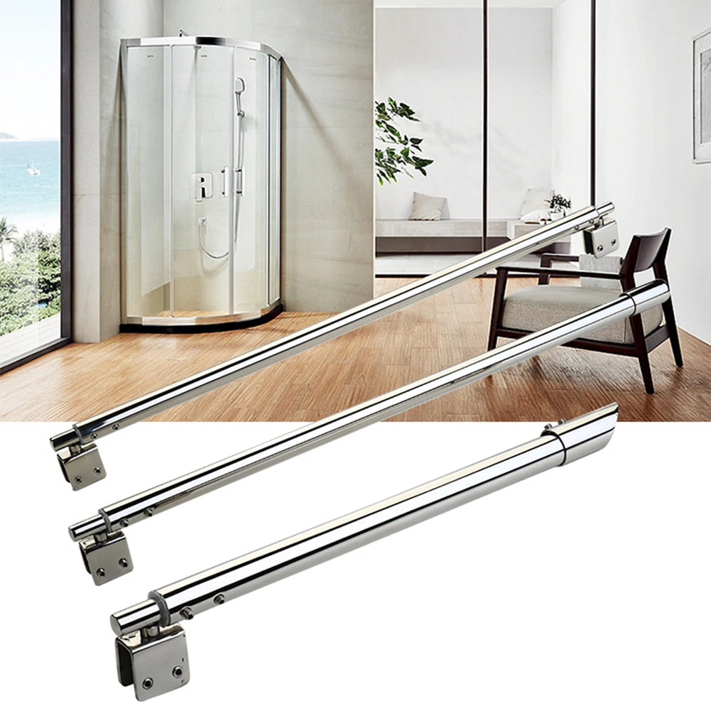 Adjustable Stainless Steel Shower Screen Support Bar Arms For 8-12mm Glass Panel Support Bar Bathroom Accessories