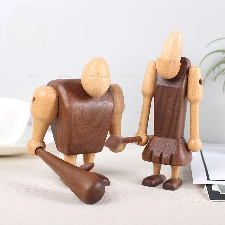 

Creative Wooden Primitive Crafts Doll Nordic Doll Home Decoration Office Puppet Decoration