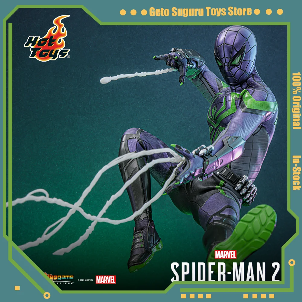 

Hot Toys HT SpiderMan VGM068 1/6 Miles Morales Purple Reign Suit 2 Action Figure Marvel Movie Original Anime Model Soldier Toy