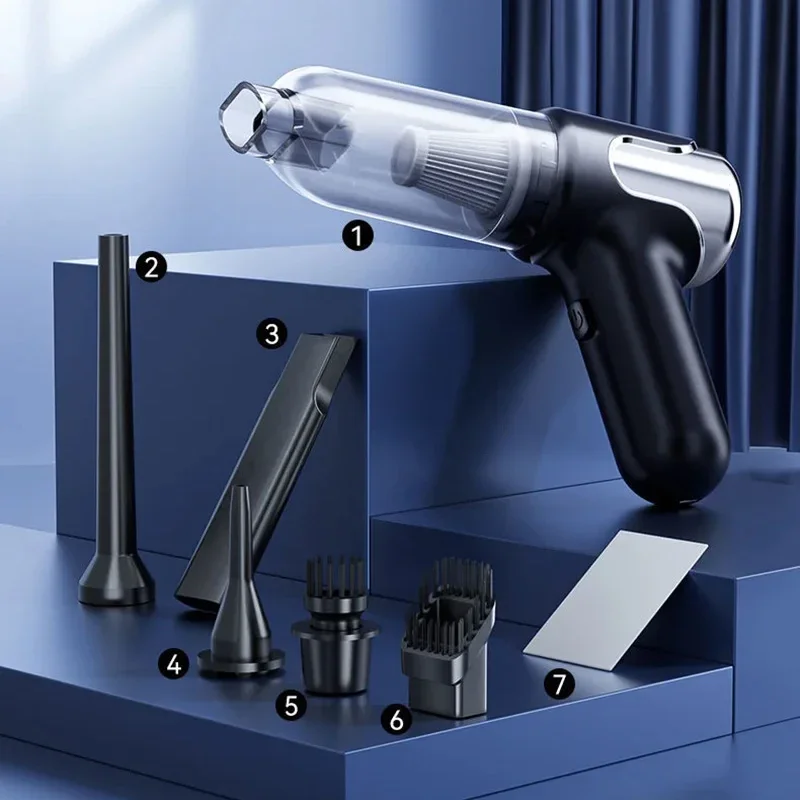 

180000PA 5 in1 Car Vacuum Cleaner Wireless Handheld Strong Suction Cleaning Machine Portable Vacuum Cleaner Car
