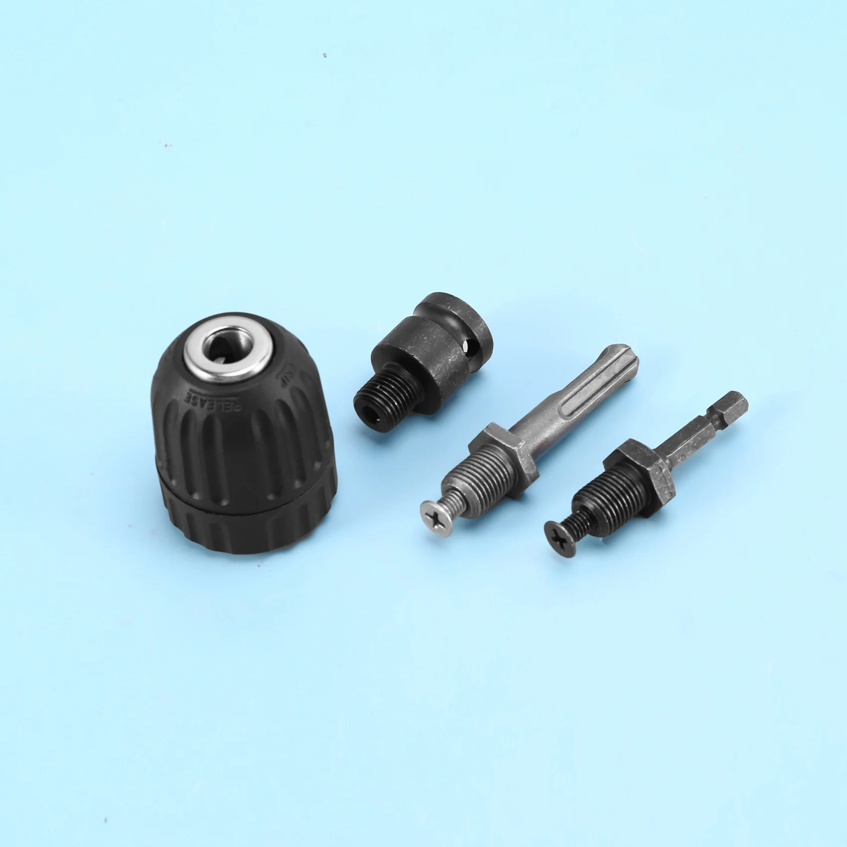 محول تشوك مثقاب دقيق بدون مفتاح ، تغيير سريع مع مقبس ساق سداسي-SDS-Plus ، محول-10 ، خيط 8 في-24unf