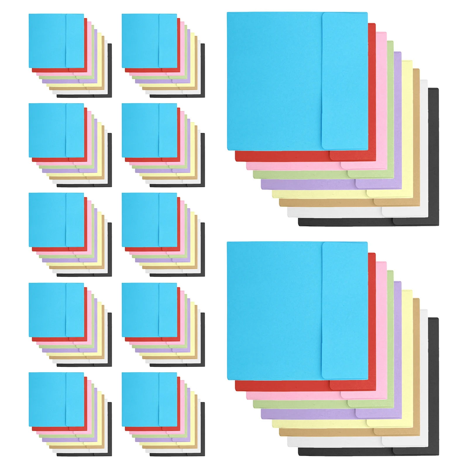 

100 Pcs Small Envelope Kraft Envelopes Greeting Card Paper Packets Birthday Money Filling Cash
