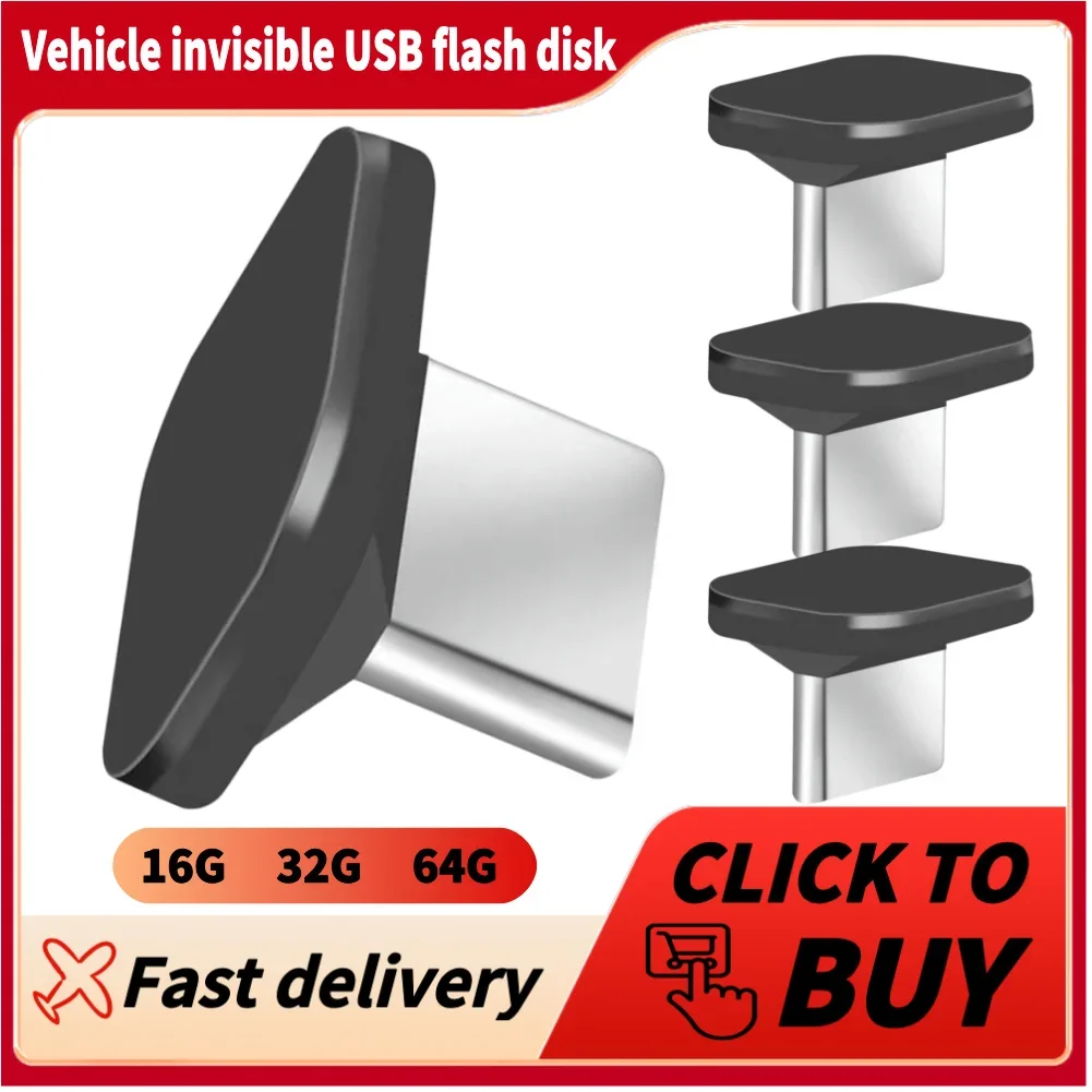 

Портативная мини-флешка USB Plug and Play 16 ГБ/32 ГБ/64 ГБ для автомобиля, компьютера, телевизора, водонепроницаемая по стандарту IPX-7