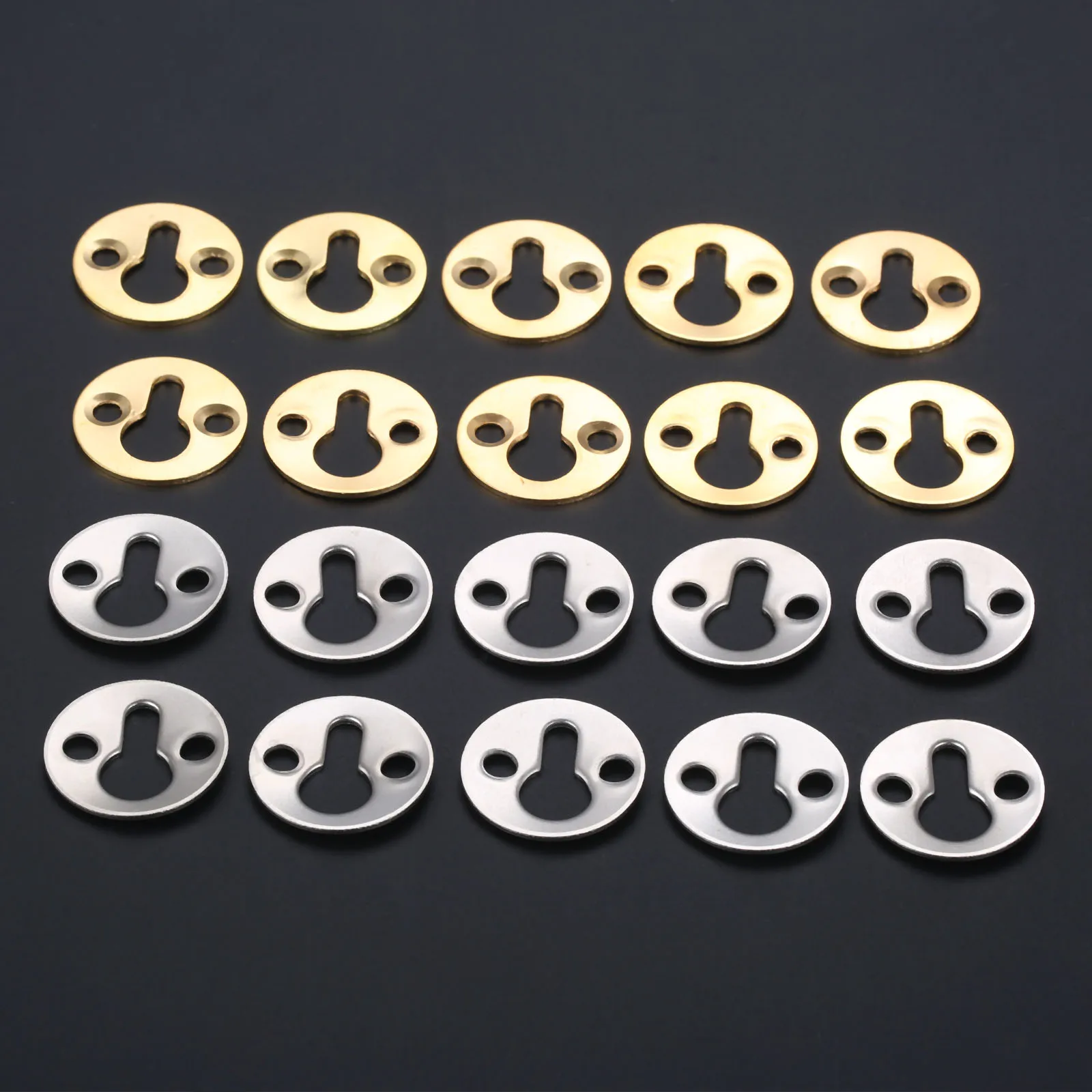 DRELD 20 Pcs 25mm Round Photo Frame Hooks Hanging Picture Oil Painting Mirror Iron W/Screws Hanger Wall Photo Holder Furnniture