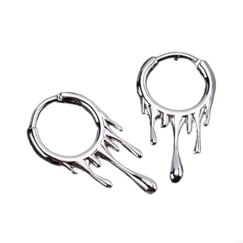 D46E Fashionable Stainless Steel Nose Hoop Eye Catching Nose Rings Versatile Body Accessory Nose Jewerly Gift for Woman Girls