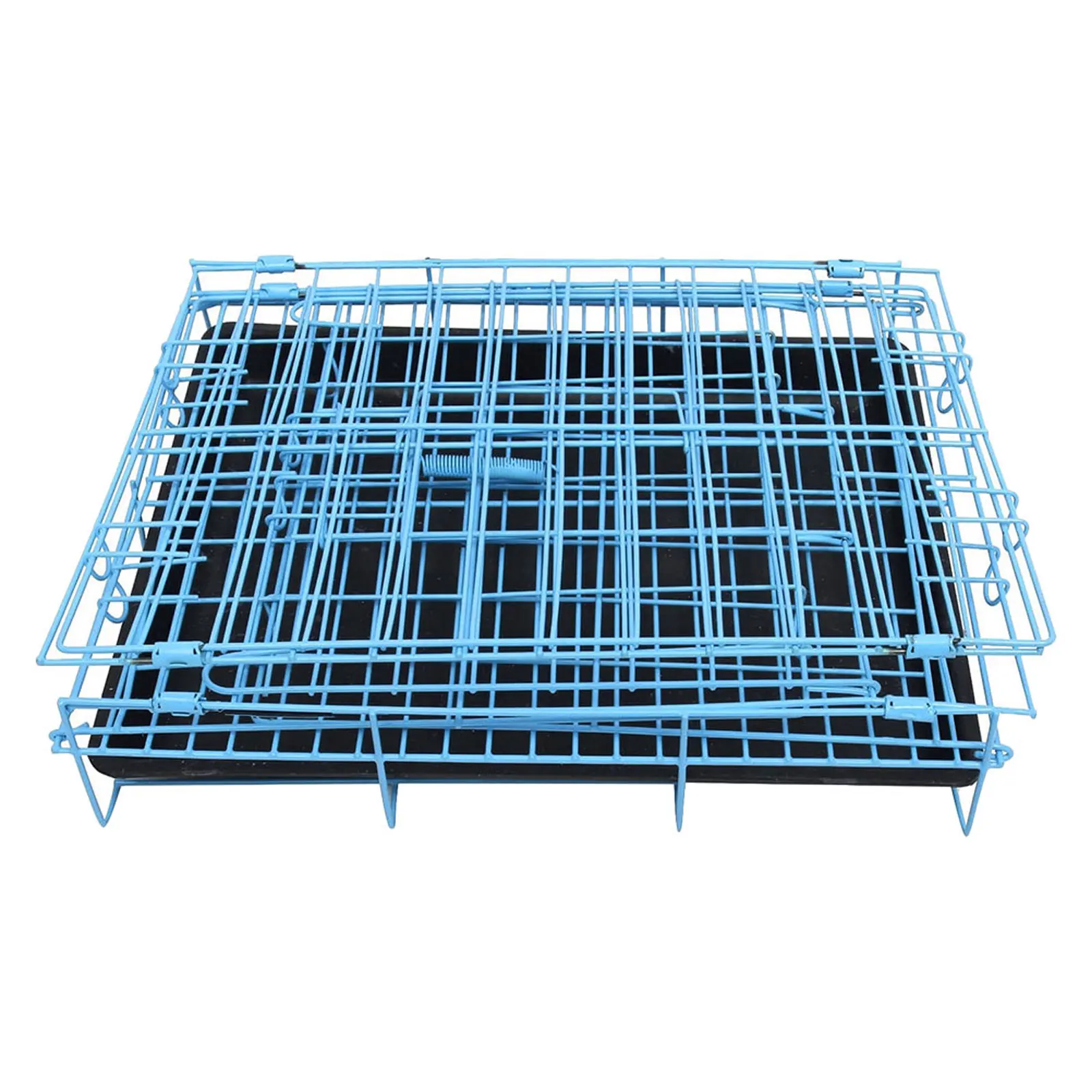 

Portable Wire Pet Cage for Cats Dogs Bunny Iron Metal Travel Carrier Spacious Secure Outdoor Activity Cage for Small Pets