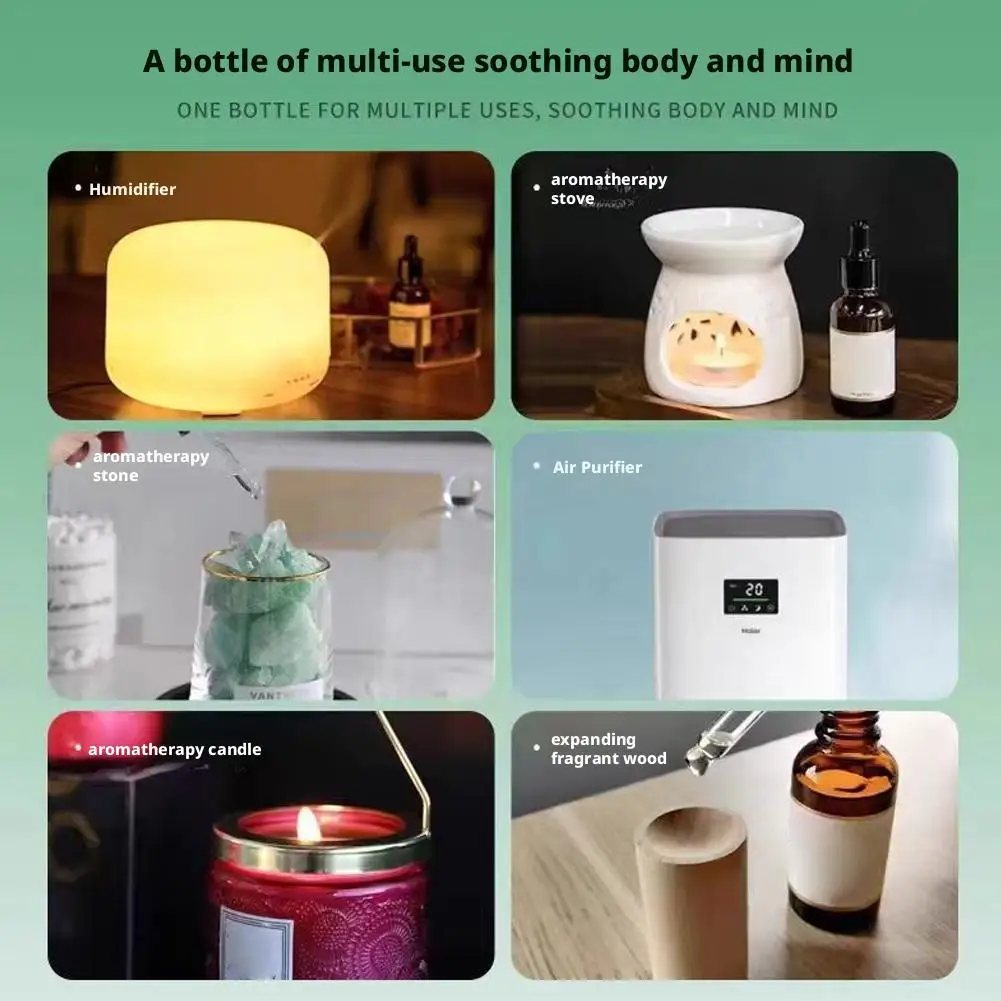 10Ml Minyak Esensial untuk Penyebar Aroma Pelembap Udara Rumah Lavender Larut Dalam Air Lavender Lemon Melati Aroma Tahan Lama