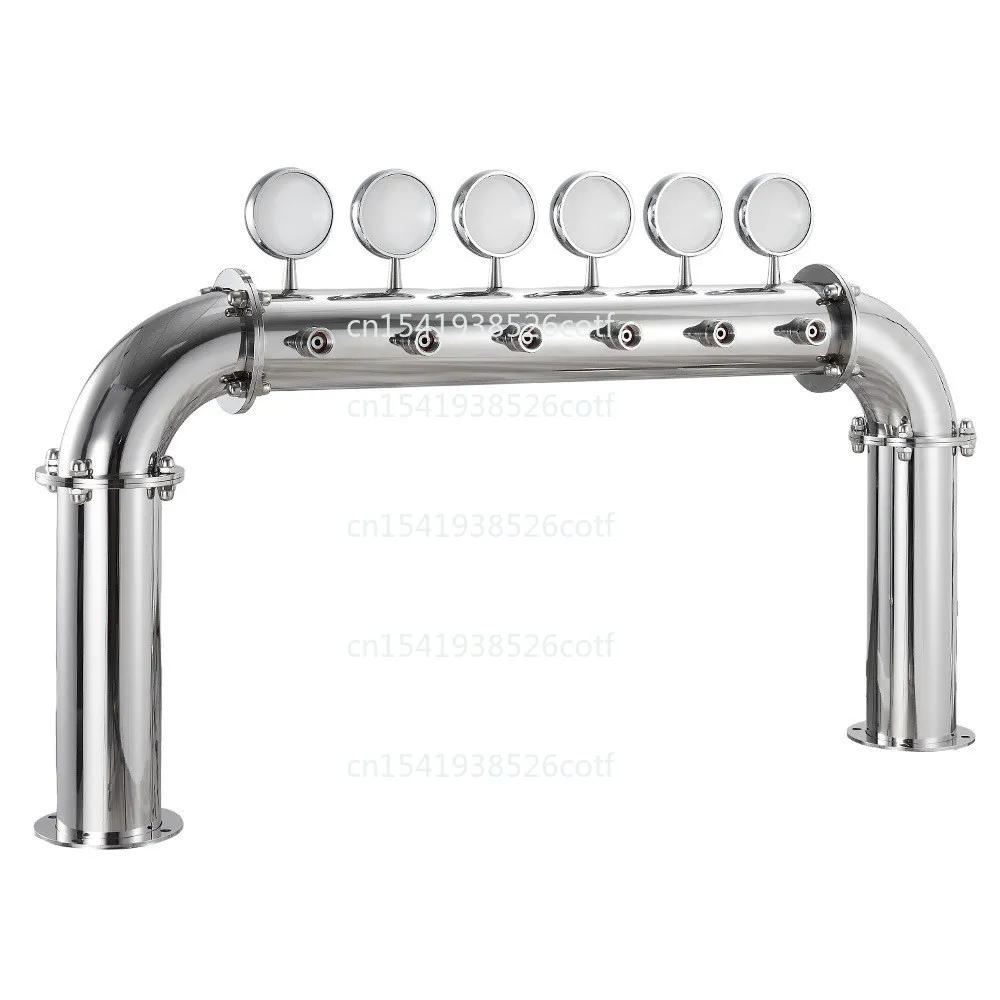

304 stainless steel six-head door type with lamp wine column 6-head faucet, without faucet