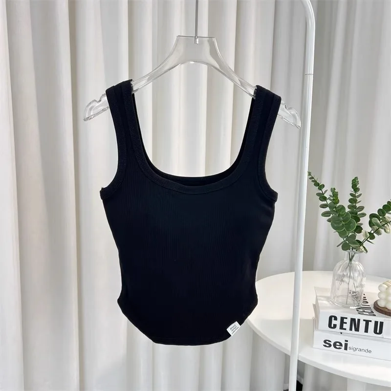 Women Crop Tops Sexy Seamless Underwear Streetwear Sports Tee Sexy Tank Top Female Breathable Fashion Padded Camisole Summer