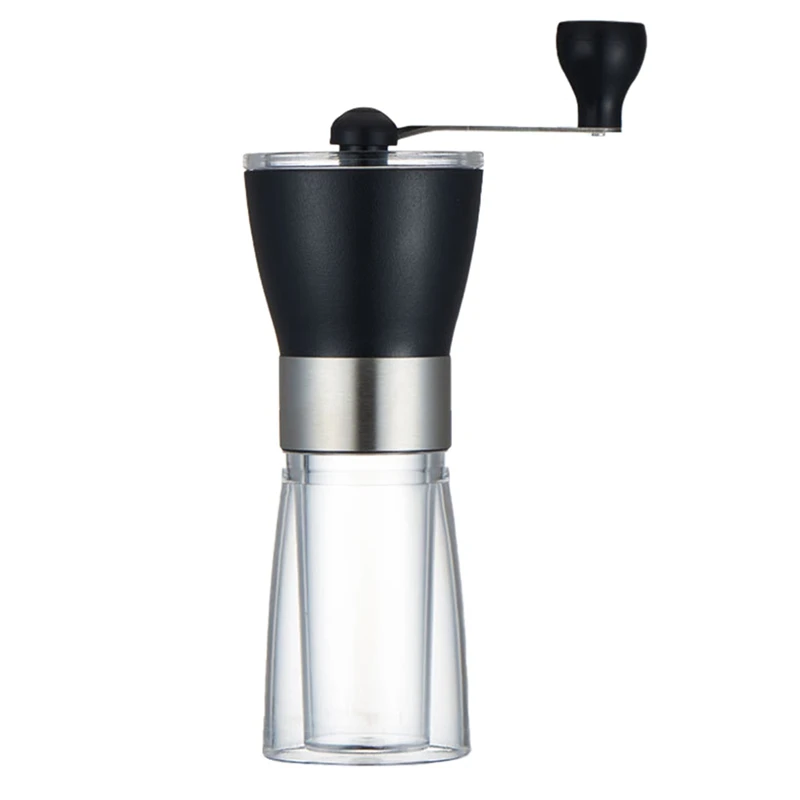 

1 PCS Manual Coffee Grinder Hand Portable Bean Mill Stainless Steel Handle Adjustable Ceramic Burr Assembly For Travel