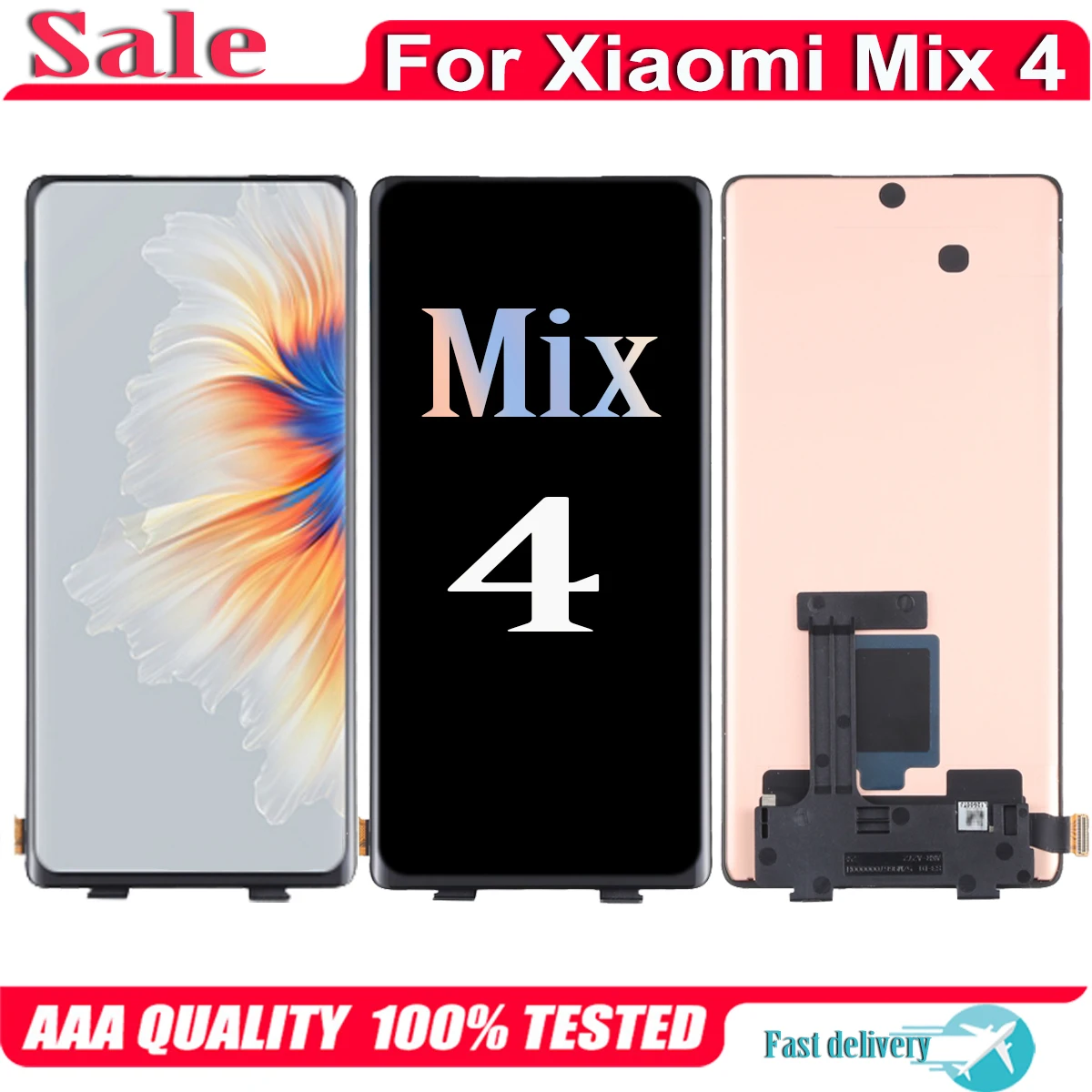 

AMOLED For Xiaomi Mix 4 LCD Display Touch Screen Digitizer Assembly For Xiaomi Mix4 2106118C Display Replacement