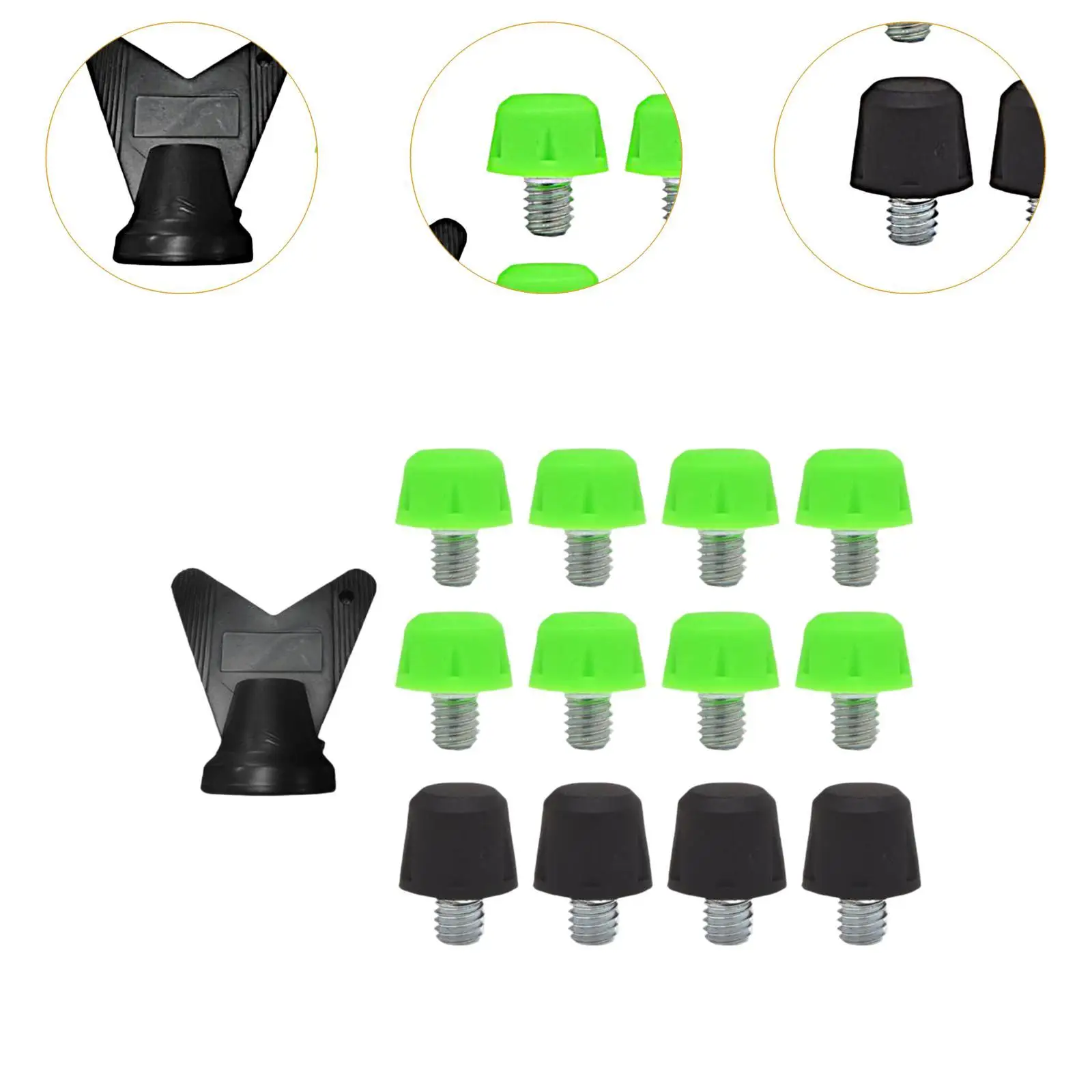 12 قطعة من مسامير أحذية كرة القدم، ملحقات أحذية المضادة للانزلاق مع مفتاح ربط بديل لمسامير أحذية كرة القدم للرياضات الداخلية #5
