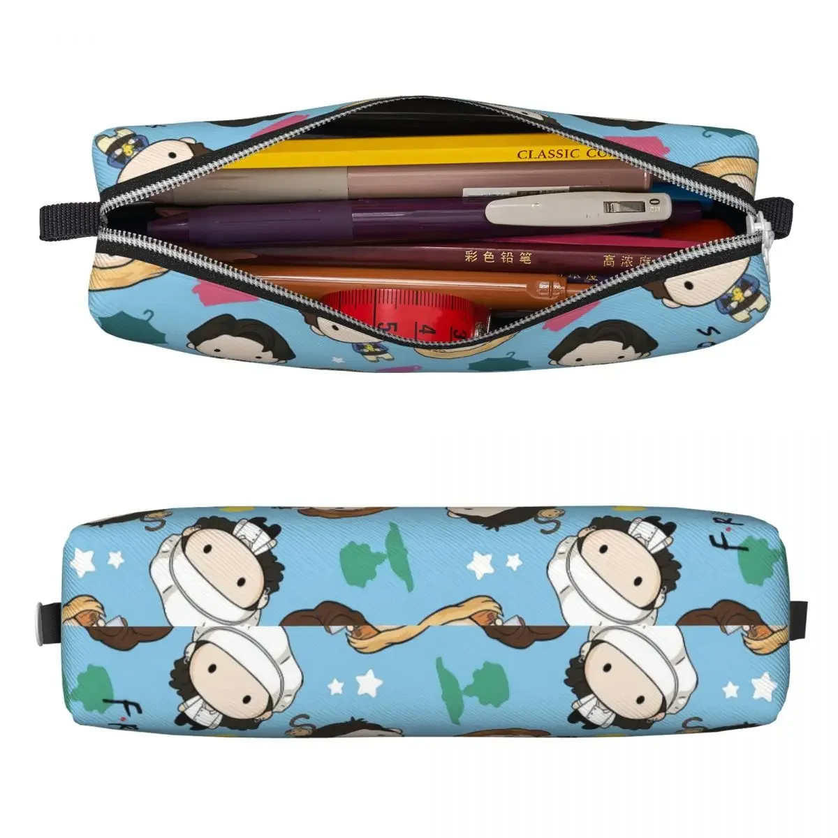 Friends TV Show Pencil Cases Cute Cartoon Pencilcases Pen Box for Girls Boys Big Capacity Bags School Supplies Gift Stationery