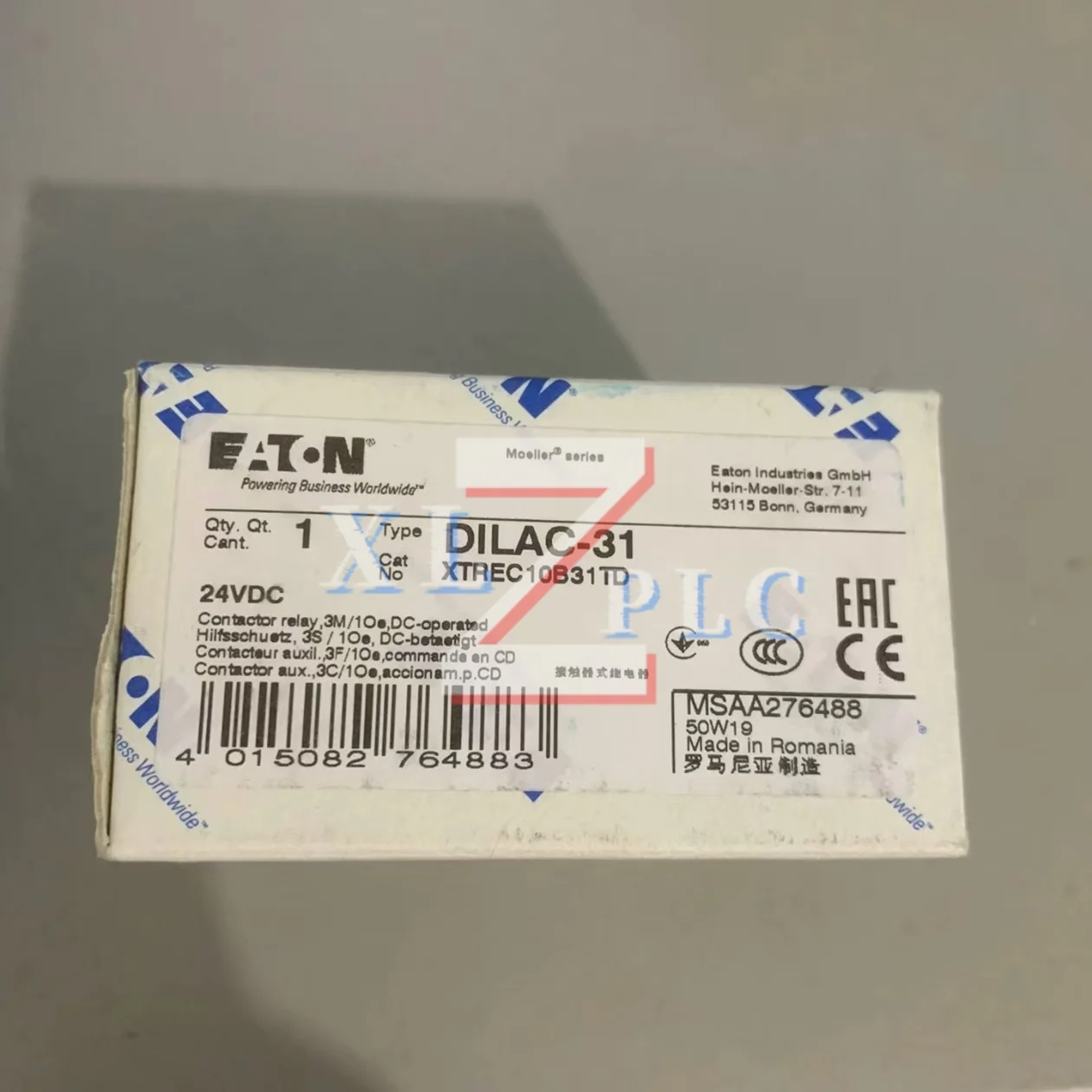 

Новое оригинальное промежуточное реле контактора DILAC-31 DC24V