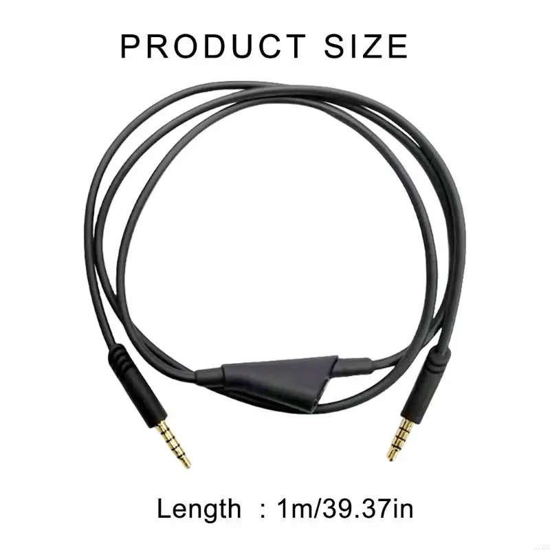 Headphone Cable Sound Cord Line with Volumes Control for A10 A40 Earphones Gaming Headsets Accessories