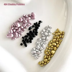-Chubby Pebbles- Chrome Normcore Colors Stones Frigidity Girls Cool DIY Bean Pebbles Niche Nailfit Broken Glossy Beadstones 404s