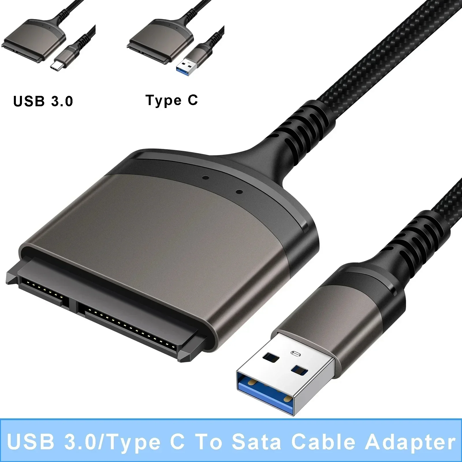 

YP USB 3.0 Type C for 2.5 Inch External HDD SSD Hard Drive SATA 3 22 Pin Adapter Cables Cable Adapter 6 Gbps PC Hardware Cables