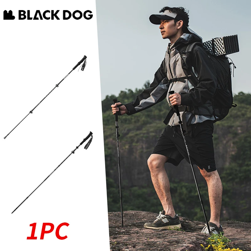 

Naturehike BLACKDOG Hiking Pole Carbon Fiber 3 Sections Folding Telescopic Walking Stick Mountaineering Canes Ultralight 1pc