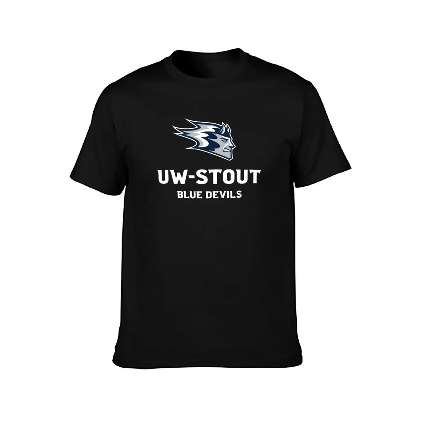 جامعة ويسكونسن - تي شيرت Stout تي شيرت مصمم تي شيرت للرجال من القطن