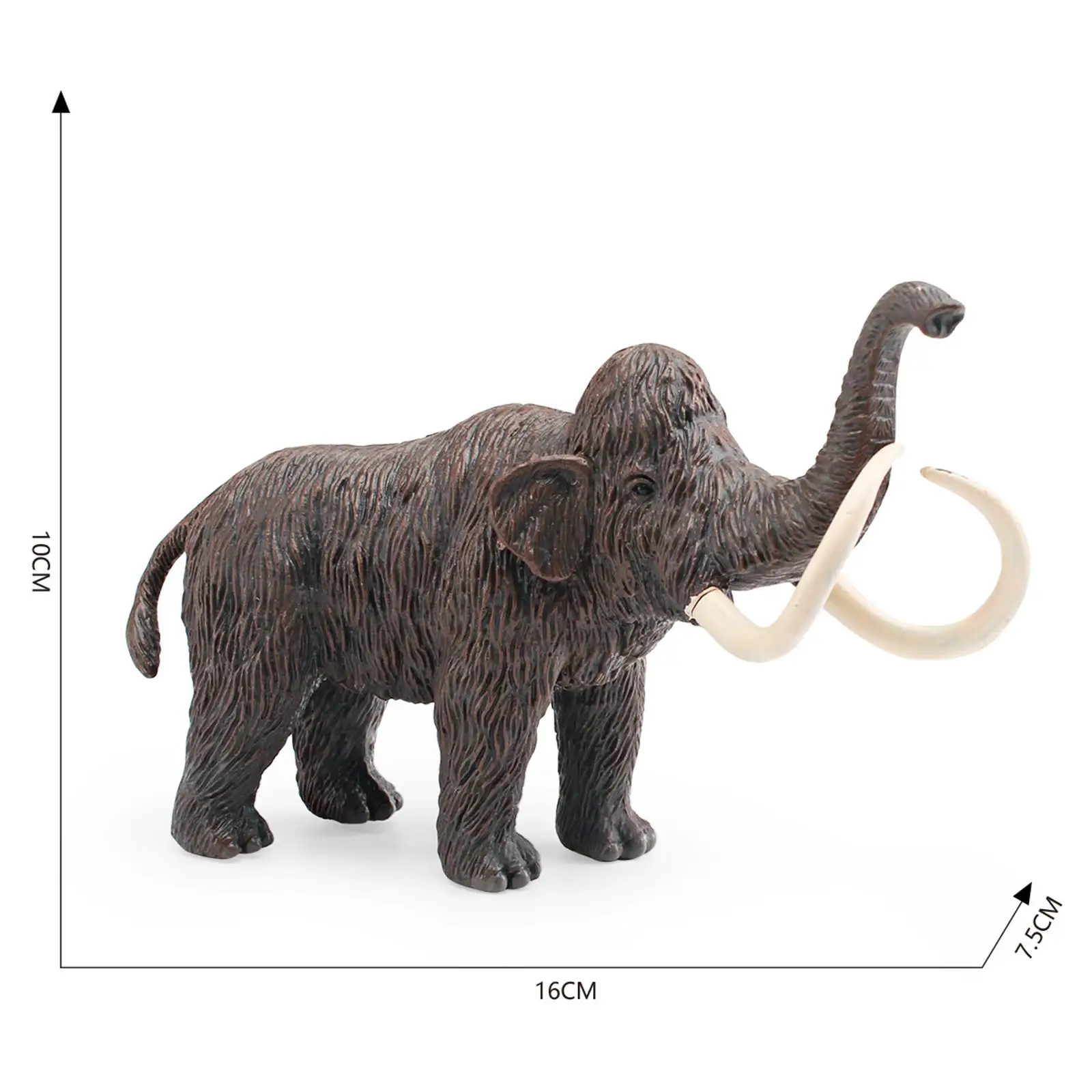 Elephant Model Ancient Creatures DIY Crafts Early Educational Action Figure Realistic for Birthday Desktop Collection