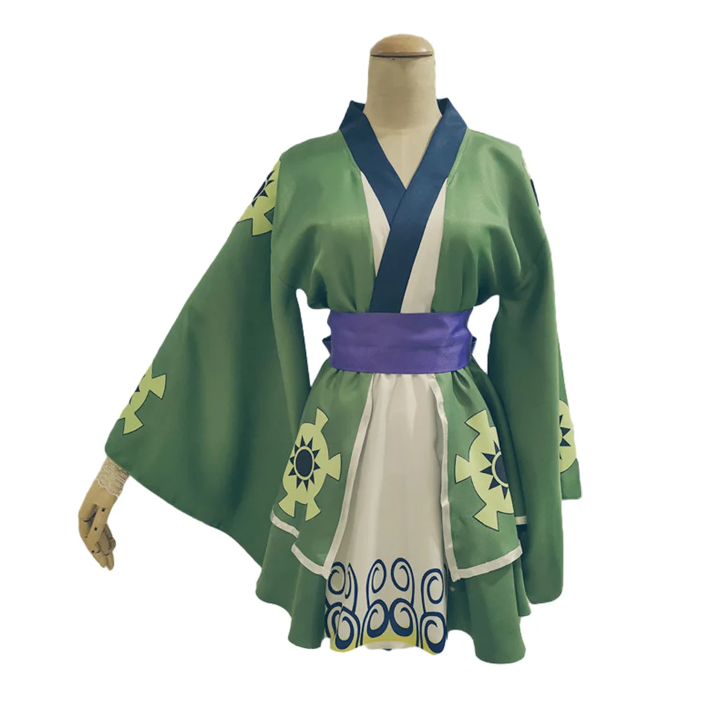 Anime Roronoa Cos Zoro Cosplay Kostuum Lolita Jurk Vrouwen Vermomming Kimono Outfits Halloween Carnaval Feestpak