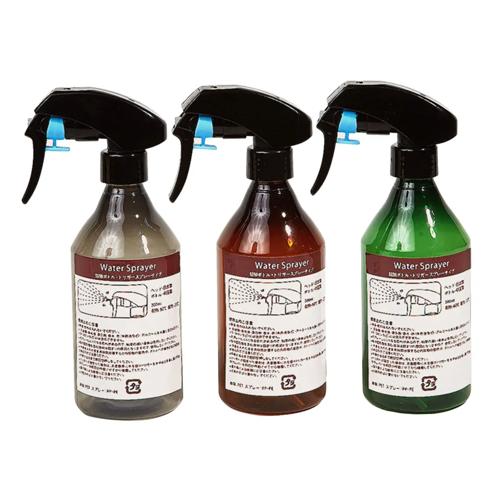 

3pcs Transparent 550ml Scissors Salon Watering Spray Bottle Empty Spray Water Bottle Refillable Empty Lightweight