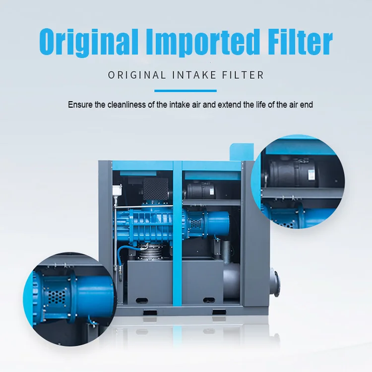 DEHAHA Oil-free PM VSD Screw Air Blower (Exhaust Pressure 40-150kpa)