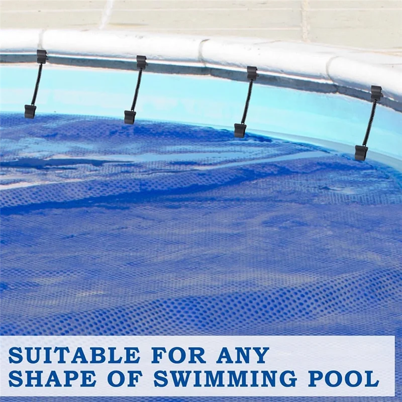 

B72A 12 шт. зажимы для покрытия бассейна для надземных бассейнов, комплект креплений для катушки с солнечной крышкой, ветрозащитное покрытие для бассейна
