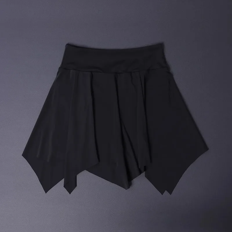 تنورة رياضية نسائية باللون الأخضر النعناعي - صيفية غير متماثلة لليوجا والتنس والجري سريعة الجفاف