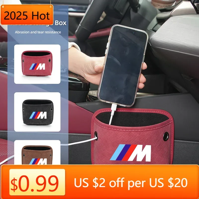 

2025 Новая автомобильная сумка для хранения дверей, органайзер для телефона, подвесная коробка для BMW M Performance 1 2 3 4 5 7 серии X1 X2 X3 X4 X5 X6 X7 M2 M3 M4