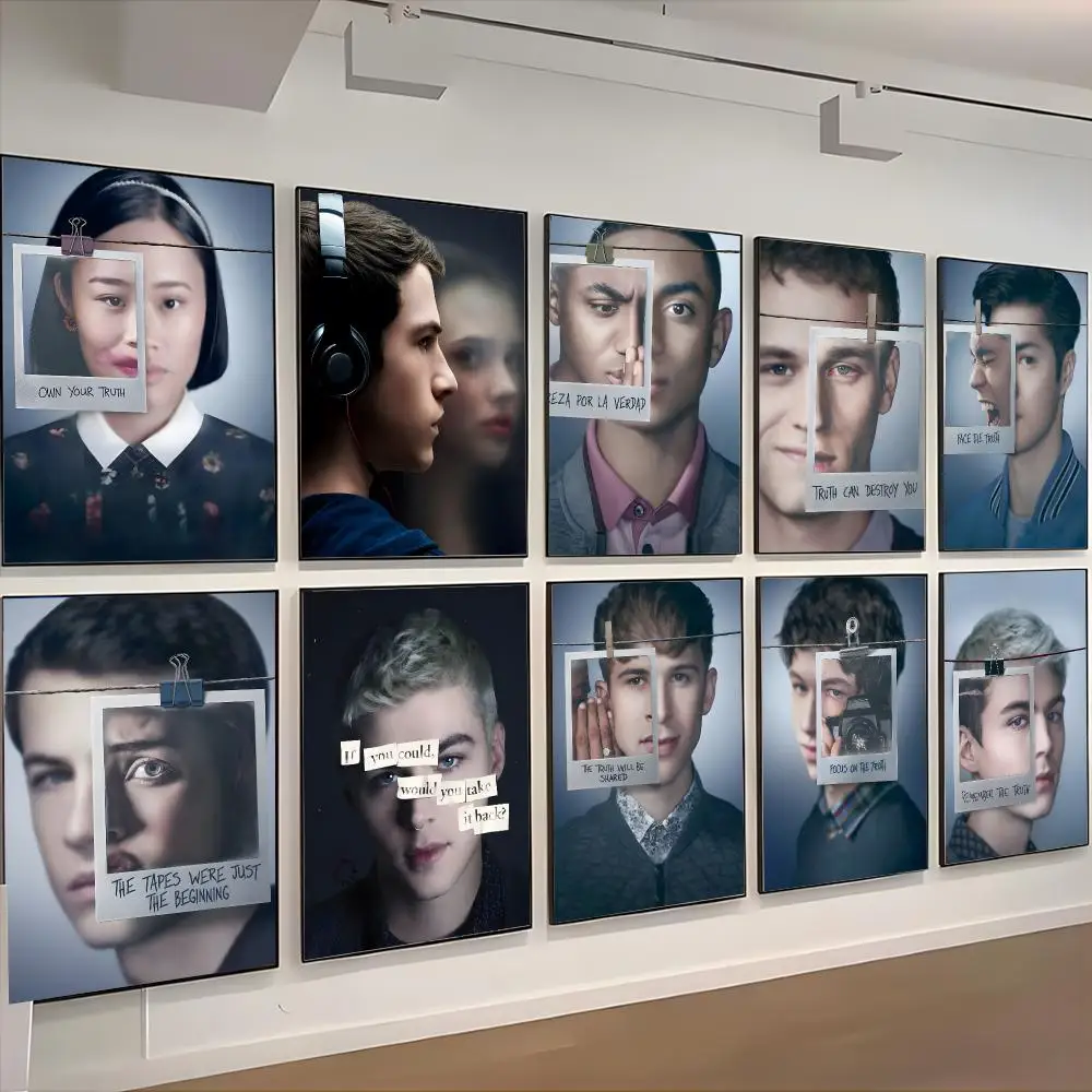 Series Drama 13 Reasons Why Poster Classic Home Interior Artwork & Stylish Room Decoration