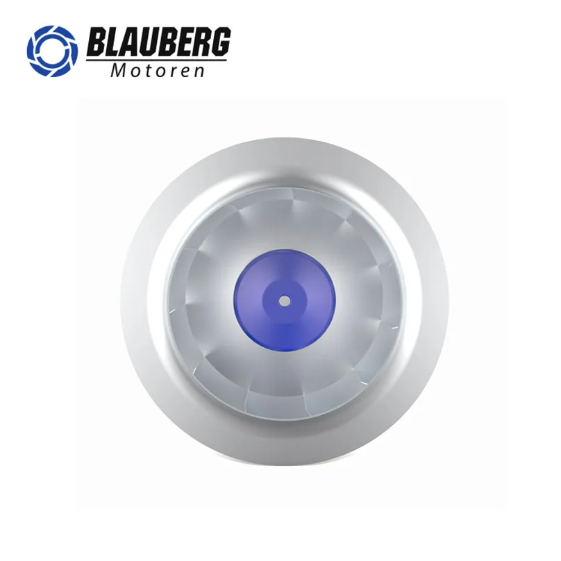 355mm Radial Bearings Brushless EC Bathroom Fan Duct-mounted Backward Curved Centrifugal Fan with OEM Customization