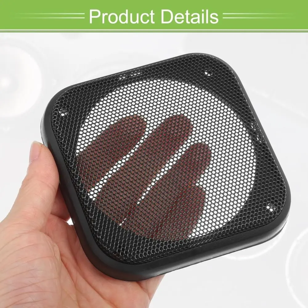 Easy Install 4 Inch Speaker Grill Cover Square With Screws Speaker Protective Cover Metal Mesh Subwoofer Grill