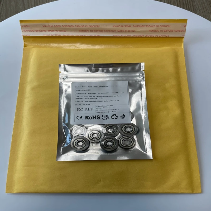 

10PCS F625ZZ 5x16x5 mm Flange Bearing - Double Metal Shielded for 3D Printer Parts