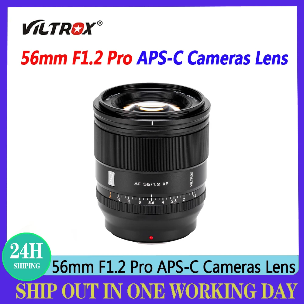 Viltrox 56 مللي متر F1.2 برو كاميرات عدسة APS-C التركيز التلقائي فتحة كبيرة رئيس عدسة لكاميرات Fujifilm X سلسلة جبل