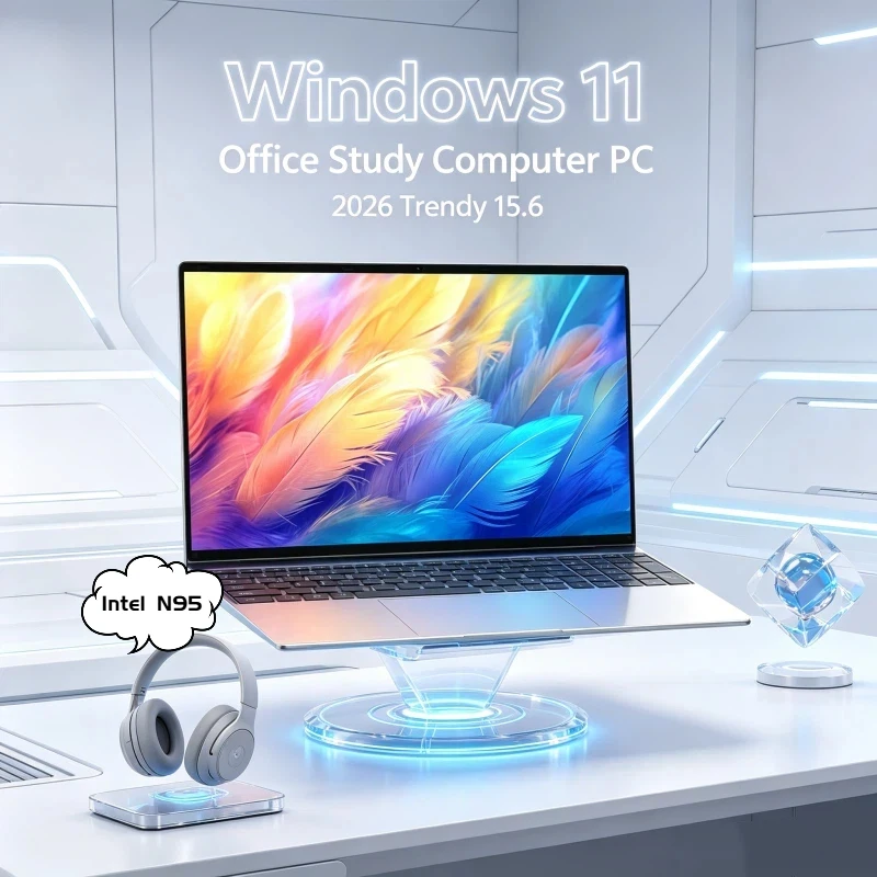 

Elegant Original 15.6" Intel N95 Laptop 120Hz Ultra-clear FHD IPS Screen 5000mAh 32GB/2TB SSD Backlit Keyboard