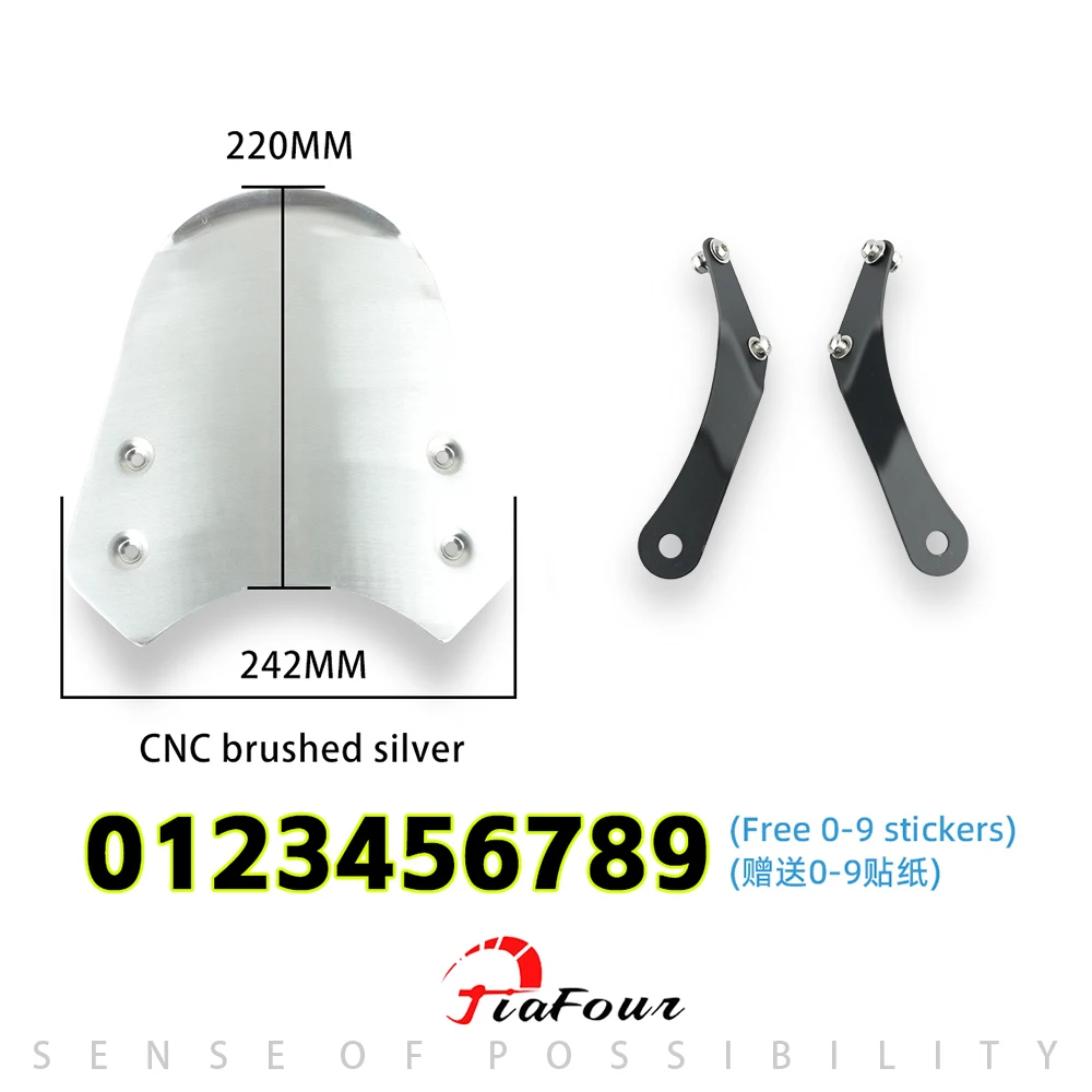 Motorcycles CNC Windshield Windscreen Visor Wind Screen Deflector Kit For XJ400 XJ600S Diversion XJR1200 XJR1300