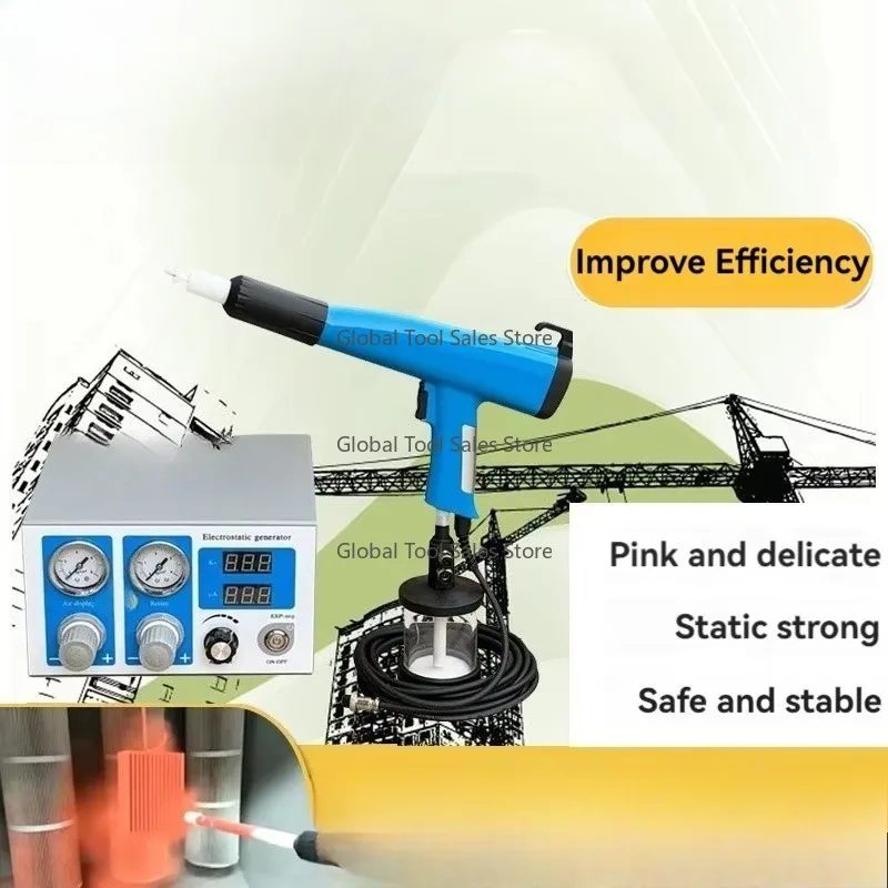 ماكينة طلاء المسحوق الكهروستاتيكي الرقمية 220 فولت 110 فولت مع كوب اختبار G.un لطلاء المسحوق اليدوي #4