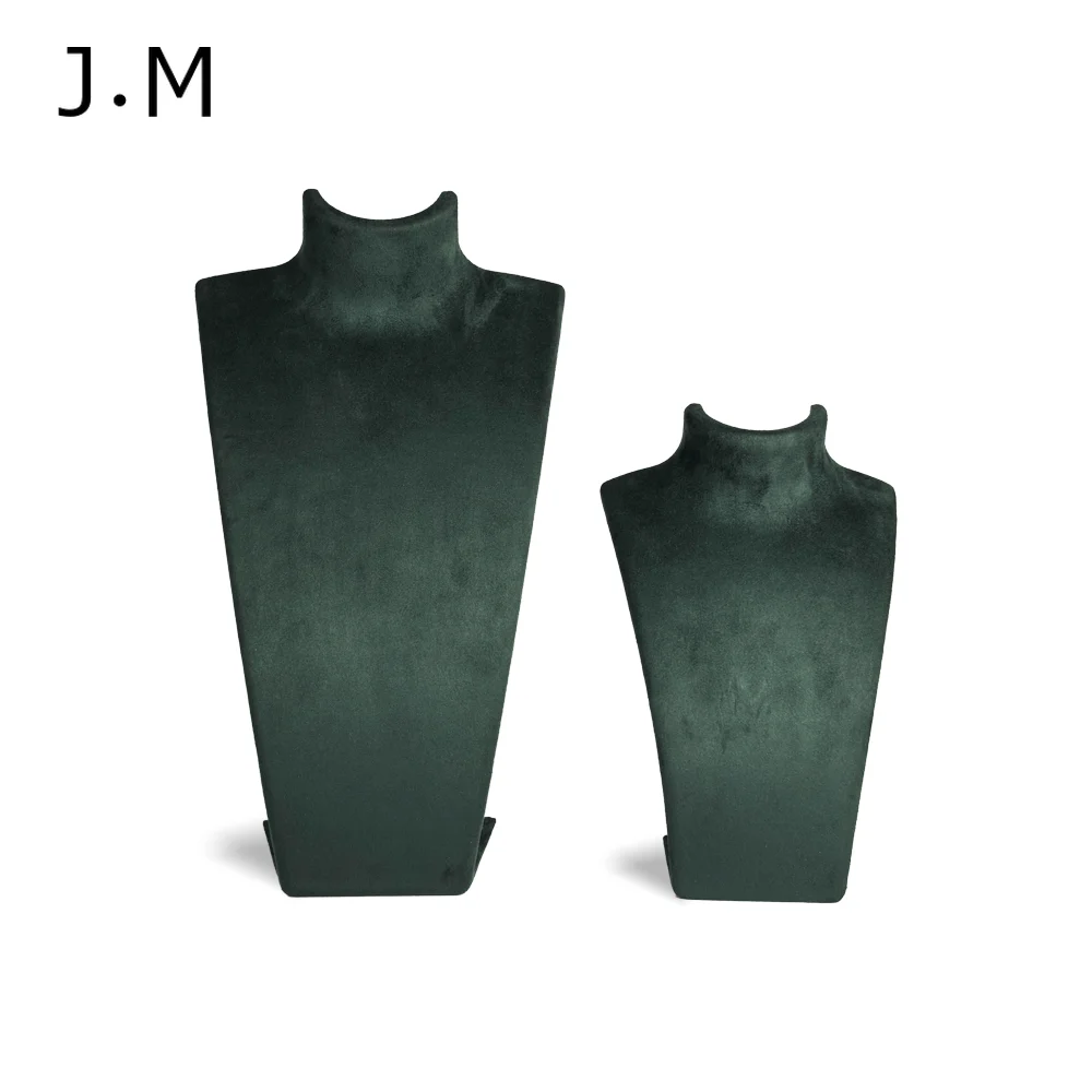 

2Pcs/lot Bust Necklace Stand Portrait Model Pendant Jewellery Acrylic profile neckform for Jewelry Store Counter Window Display