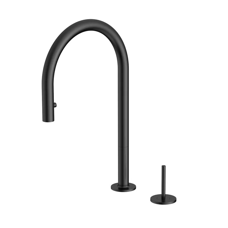 

Black Brass Kitchen Faucet Hot Cold Tap Spray Multi-function Faucets